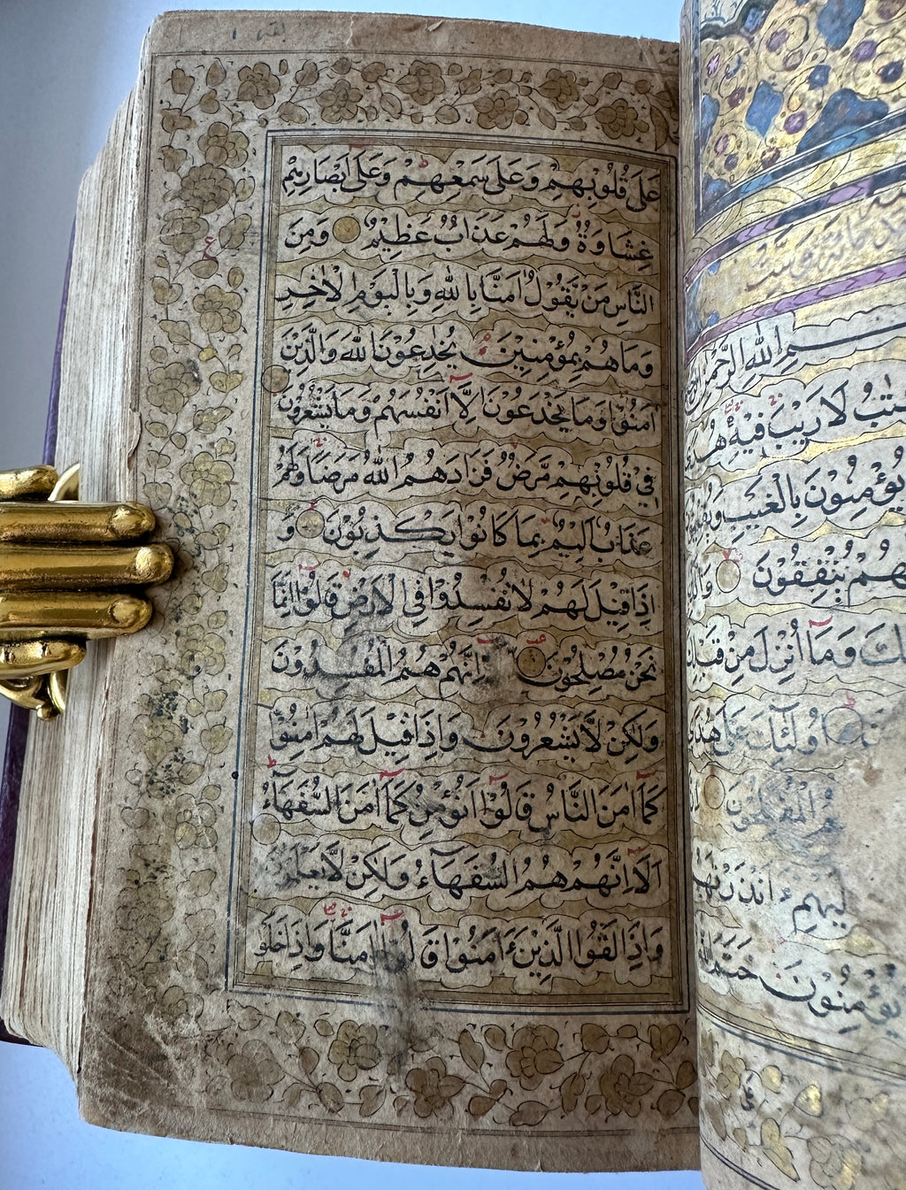 400 Years Old Mughal Gold Quran Manuscript -(Ref:007)