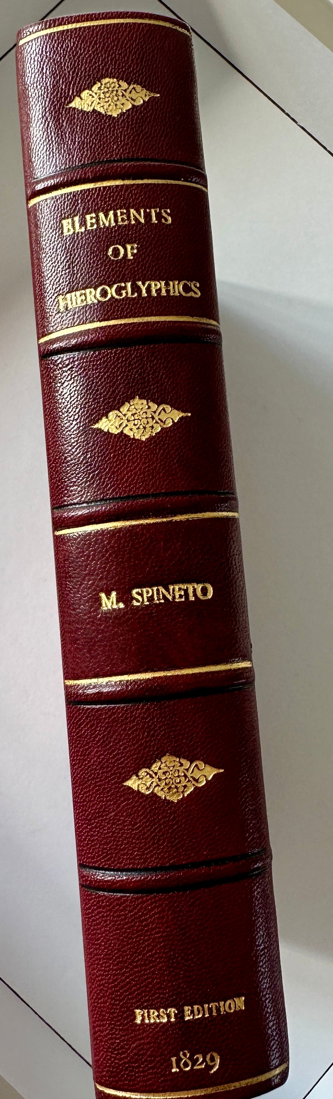 Elements Of Hieroglyphics and Egyptian Antiquities by Marquis Spineto - First Edition 1829 (Book 1)