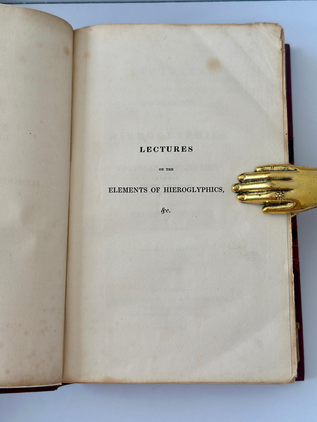Elements Of Hieroglyphics and Egyptian Antiquities by Marquis Spineto - First Edition 1829 (Book 1)
