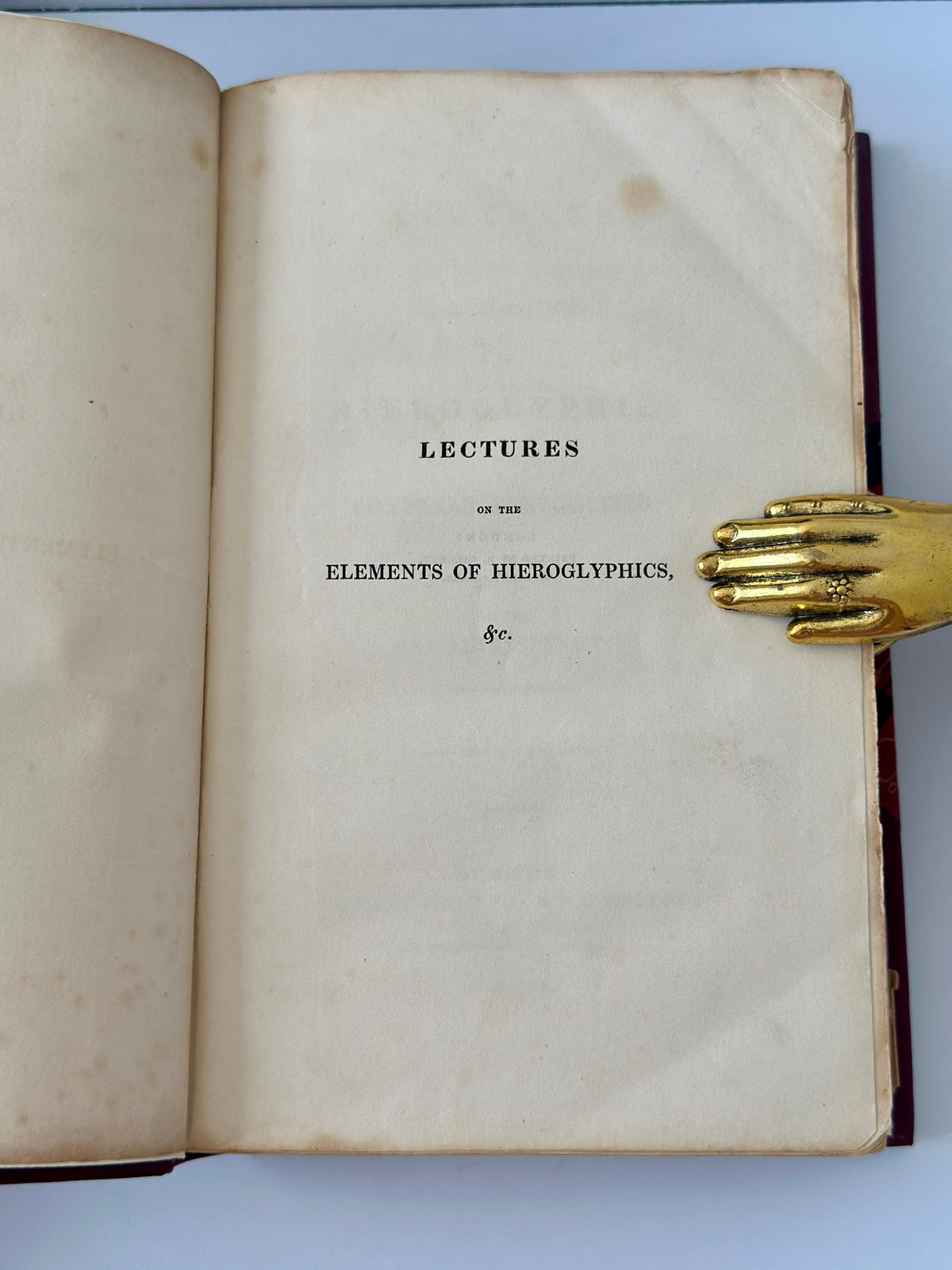 Elements Of Hieroglyphics and Egyptian Antiquities by Marquis Spineto - First Edition 1829 (Book 1)