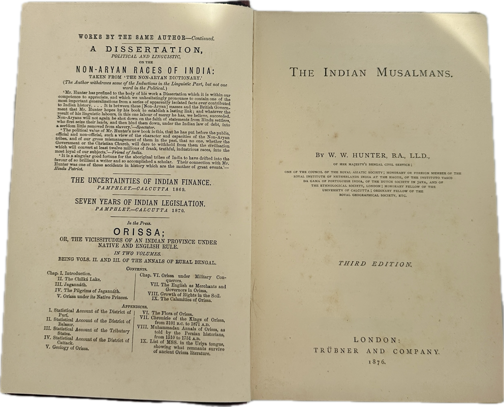 The Indian Musalmans - W.W. Hunter