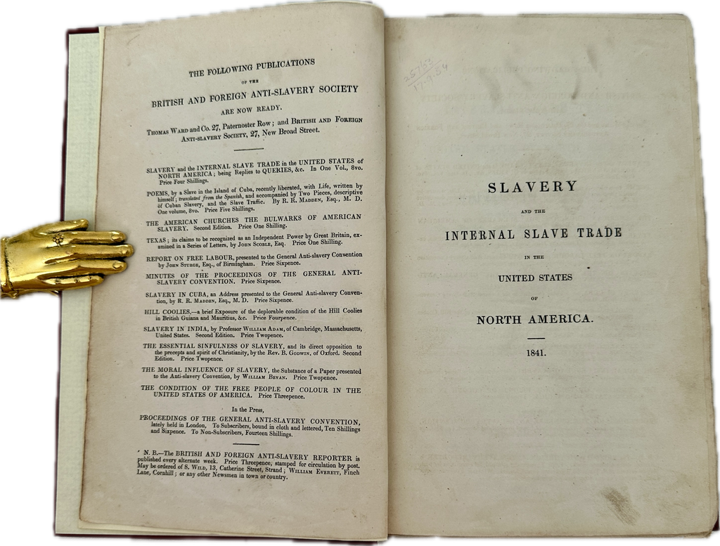 Slavery and the Internal Slave Trade in the United States of North America - 1841