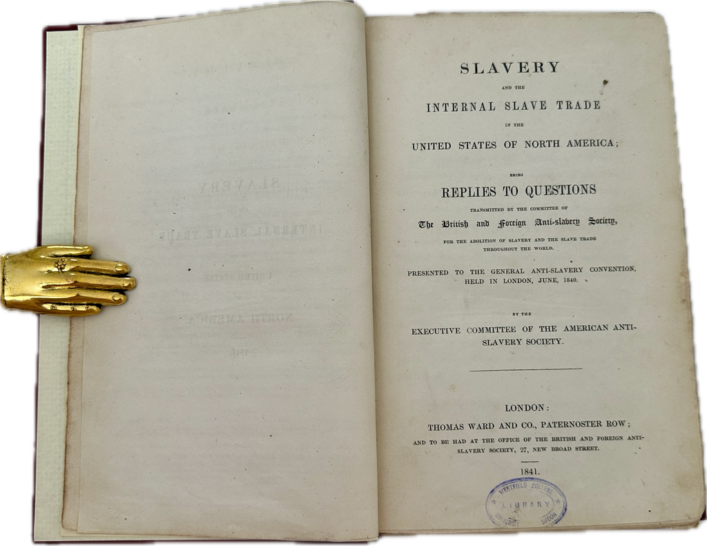 Slavery and the Internal Slave Trade in the United States of North America - 1841
