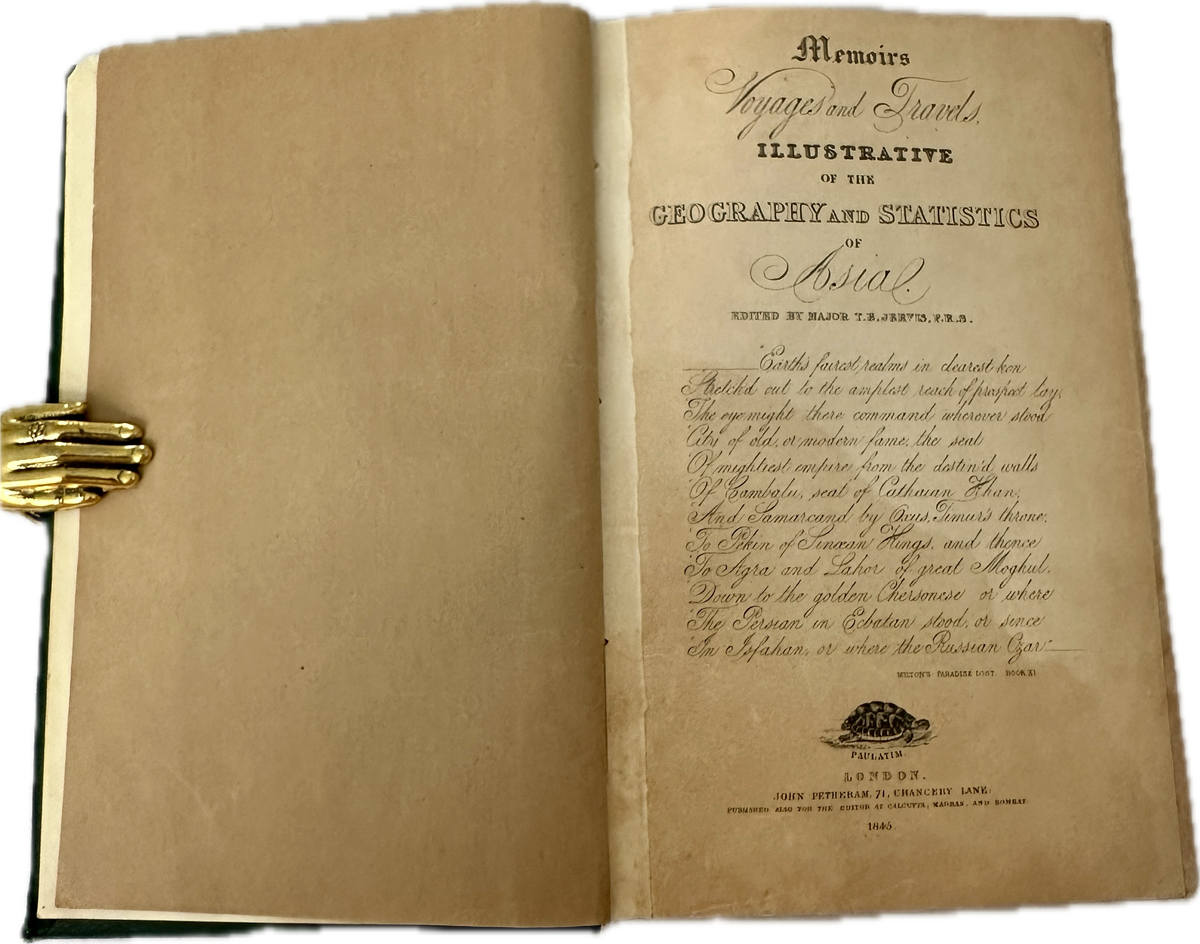 Travels in Kashmir and the Panjab  Baron Charles Hügel | London, 1845